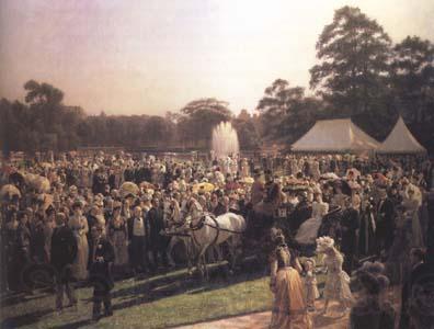 Laurits Tuxen The Queen's Garden Party at Buckingham Palace (mk25)